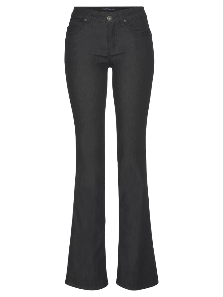 Bootcut-Jeans in black washed