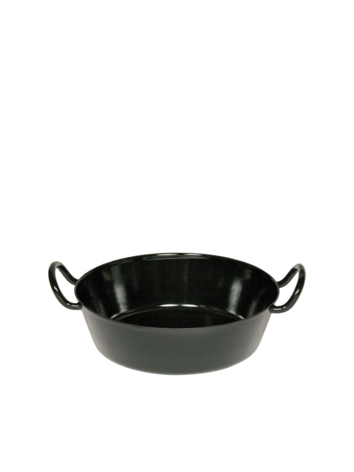 Classic Schnitzelpfanne Emaille in Schwarz