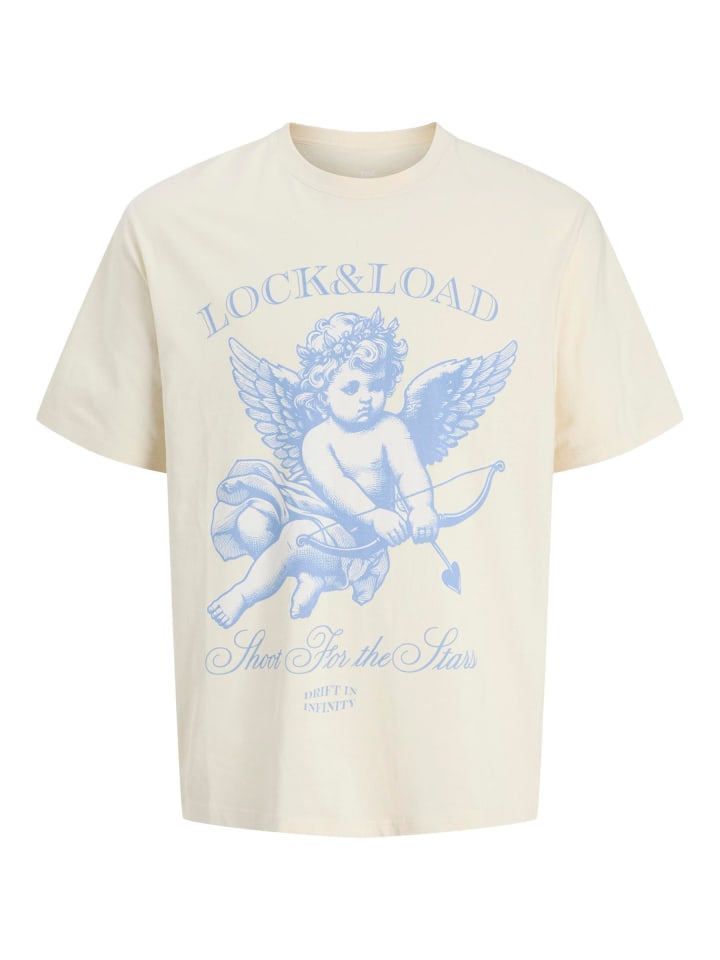 T-shirt in Antique White