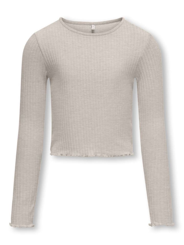 Langarmshirt KOGNELLA L/S O-NECK TOP in pumice stone