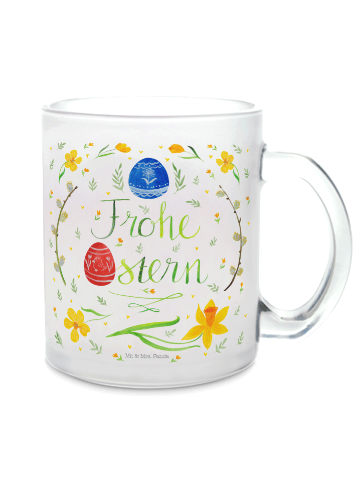 Glühweinbecher Ostern Frohe Ostern ohne Spruch in Transparent
