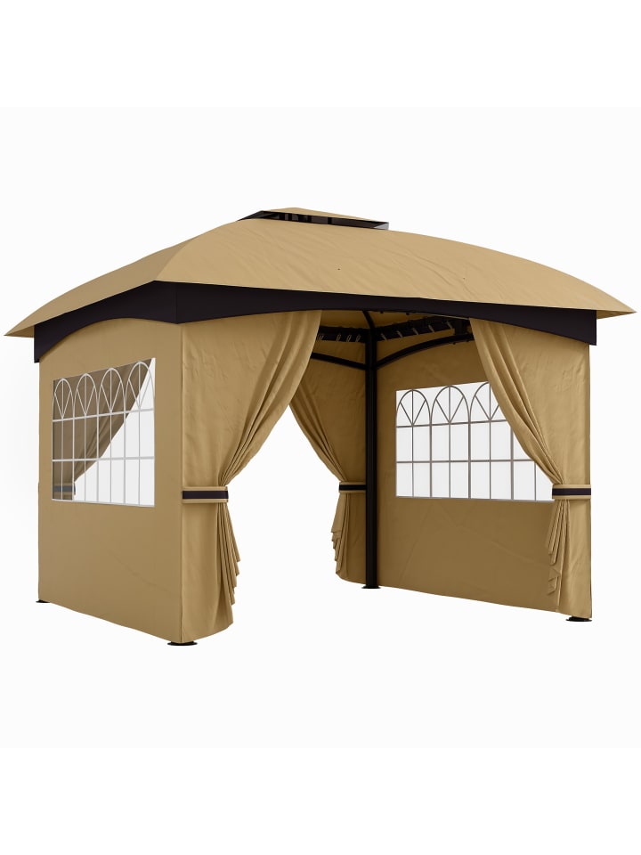 Pavillon in Beige 335L x 335B x 285H cm