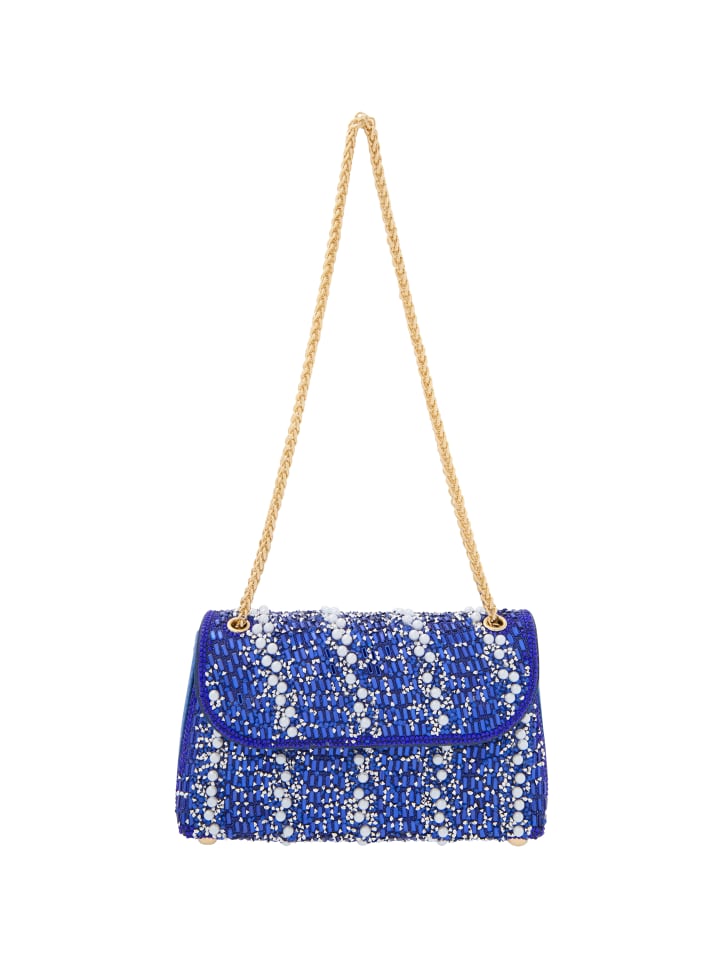 Women Flap Bag in Blue