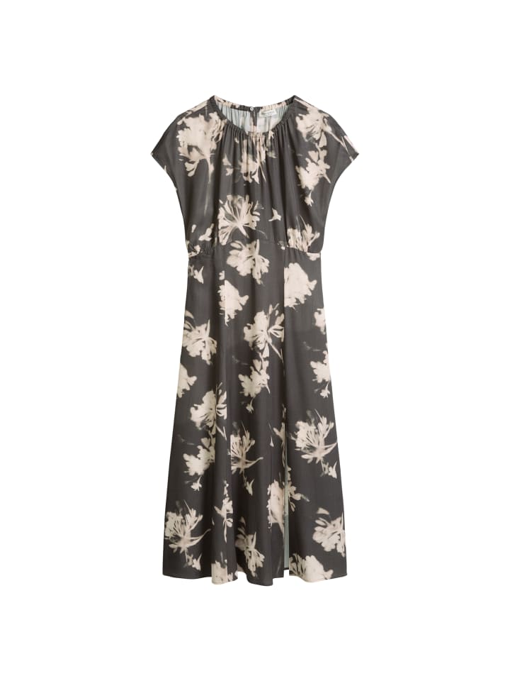 Ärmelloses Print-Kleid flared in Dark Grey