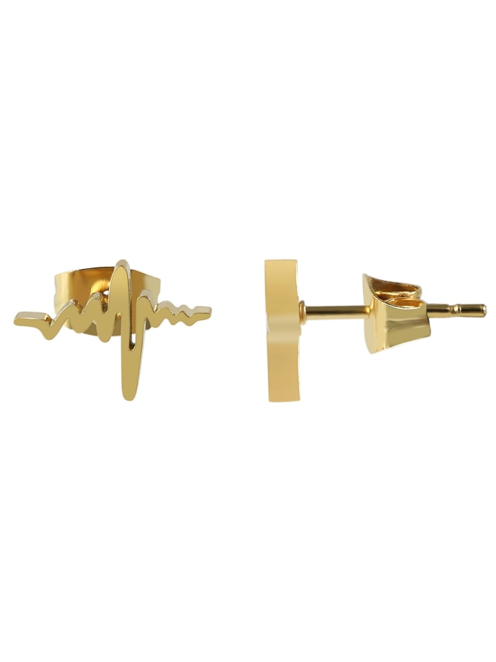 Damen Ohrringe – Ohrstecker aus Edelstahl in gold