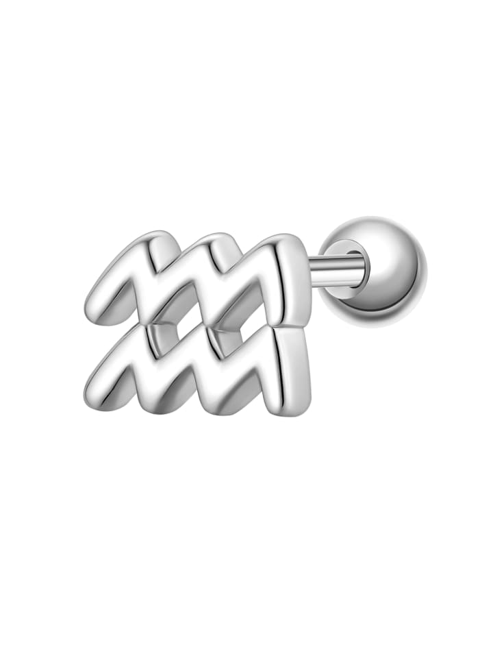 Piercing Sternzeichen Wassermann aus Sterling Silber in silber