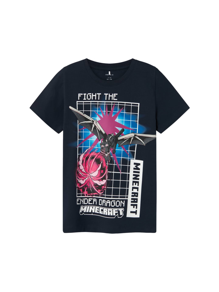 T-Shirt 'Mosk Minecraft' in blau