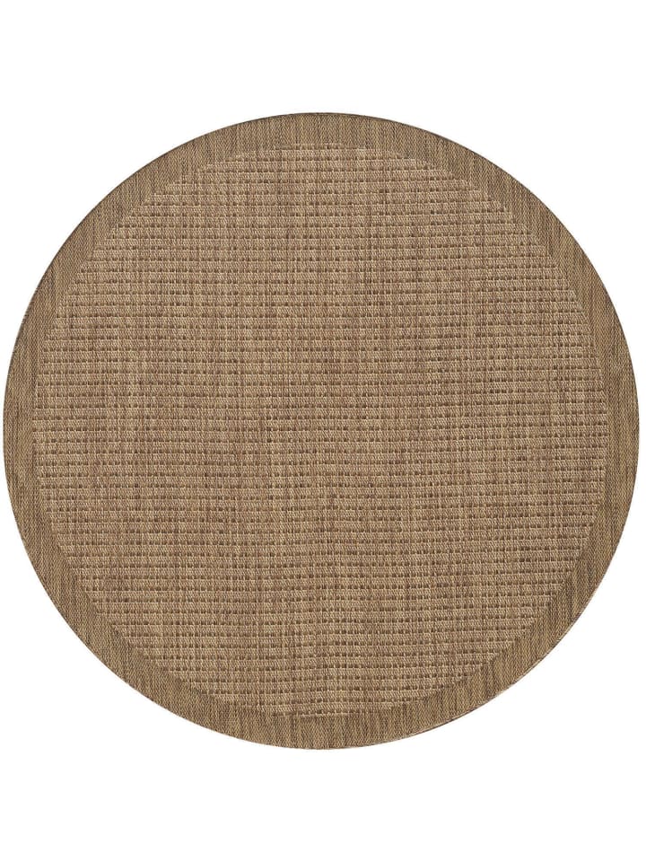 Outdoor Teppich GIZA Braun Rund