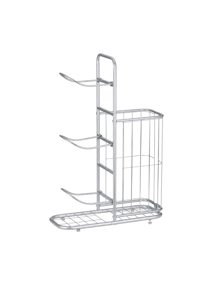 Ballständer in Silber - (B)60 x (H)87 x (T)23,5 cm