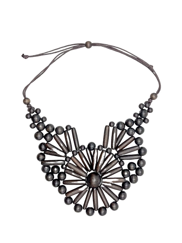 Lange Kette " Tansania " in schwarz