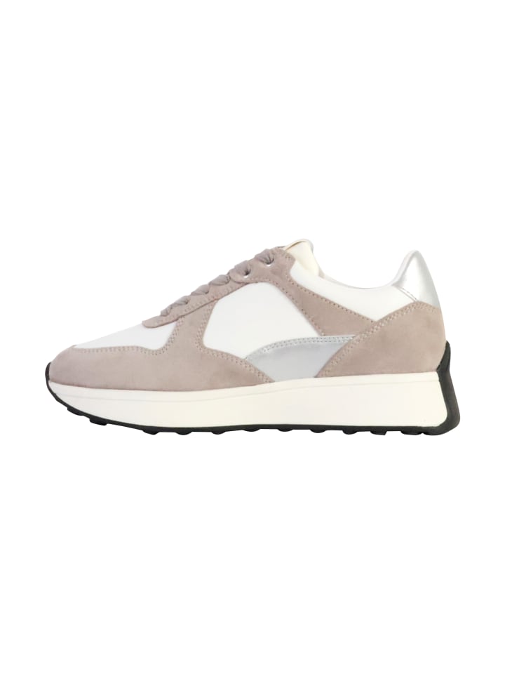 Niedrige Sneaker aus Amabel-Nappa-Wildleder Weiß