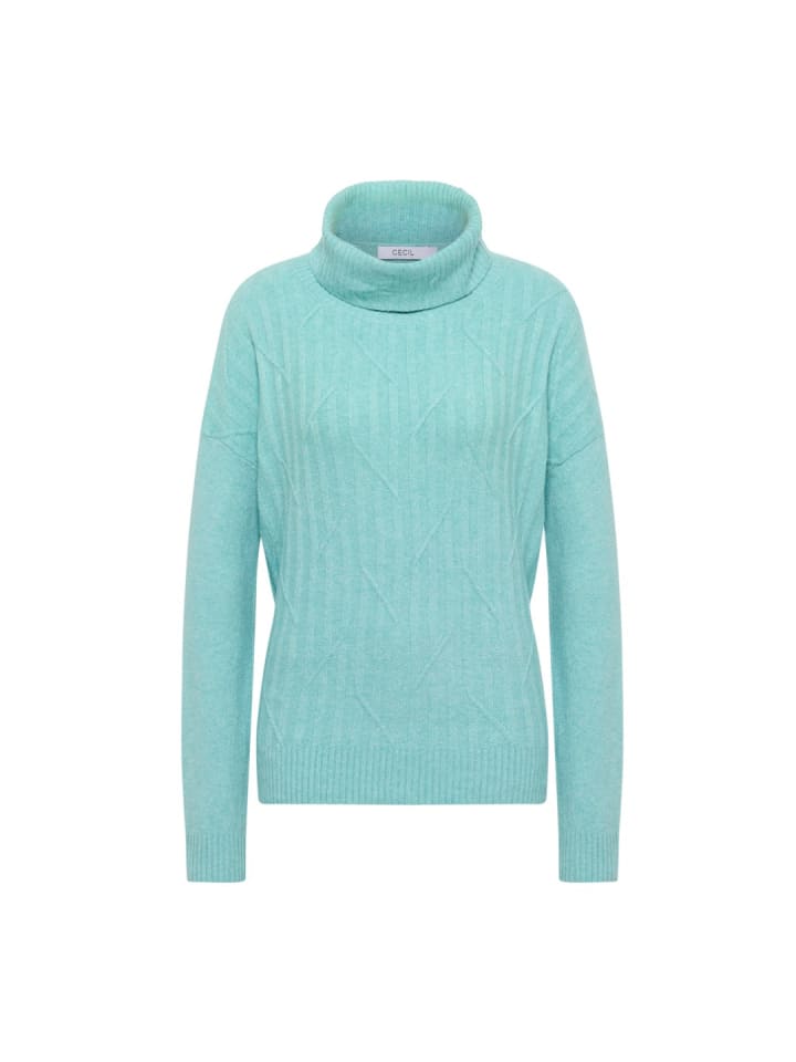 Pullover in foam blue melange