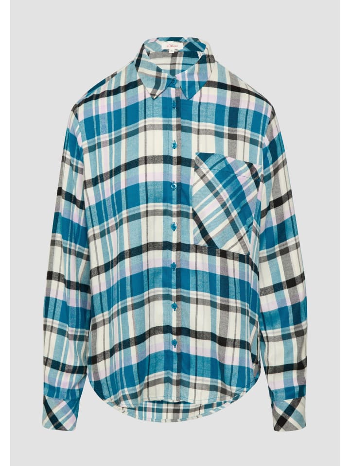 Bluse in 64N2_azurblau