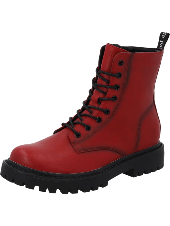 Schnürstiefel Noleta in Rot