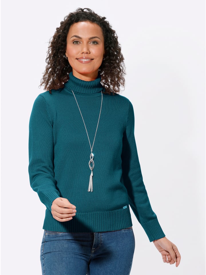 Pullover in petrol