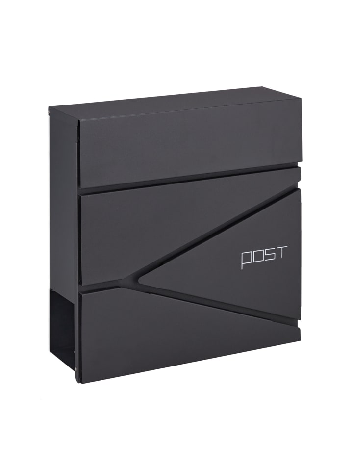 Briefkasten in Schwarz