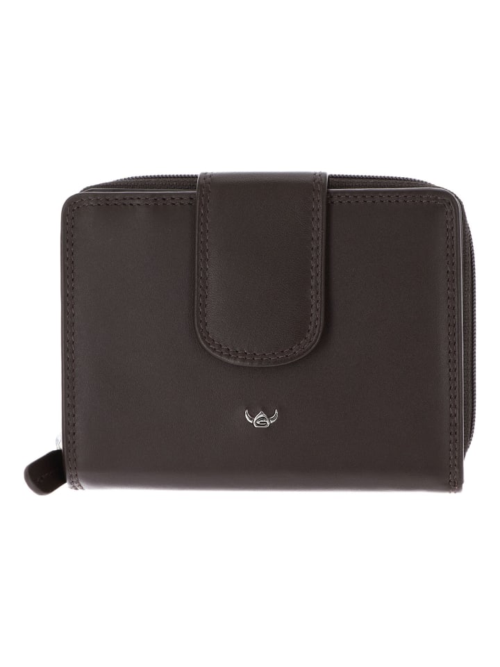 Polo Geldbörse RFID Leder 12,5 cm dunkelbraun