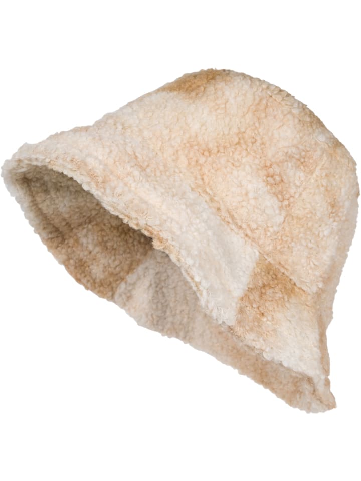 Fischerhut Teddy -Optik in Beige-Braun