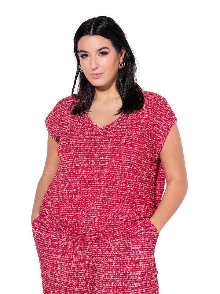 Shirt in apfelrot