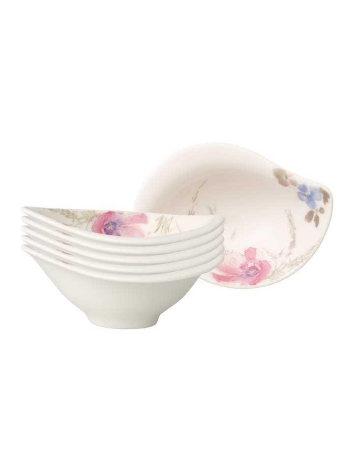 6er Set Dipschälchen Mariefleur Gris Serve & Salad in Bunt 12 x 8 cm