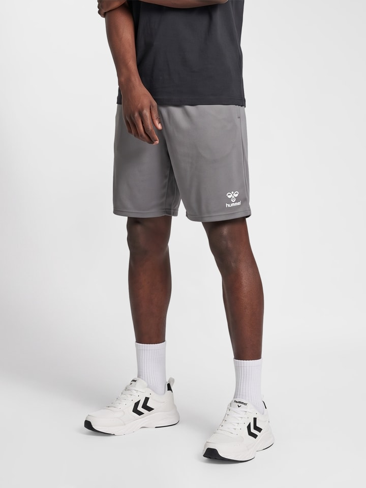 Kurze Hose Hmlessential Herren in STEEL GRAY