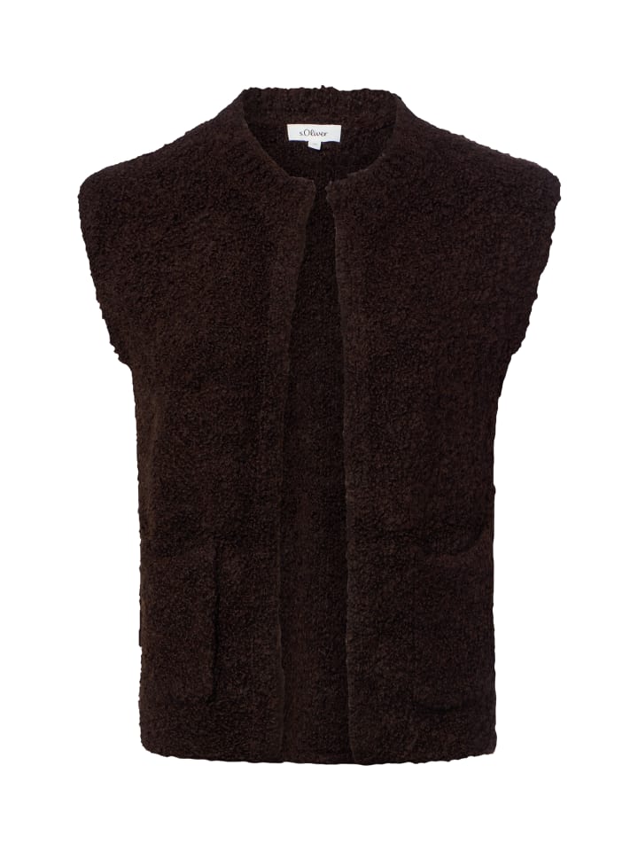 Strickweste in schoko - 0001