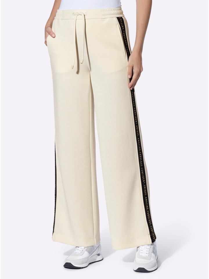 Jersey-Hose in champagner