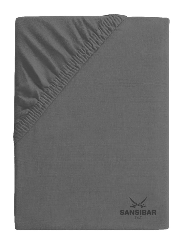 Boxspring Spannbettlaken in Anthrazit