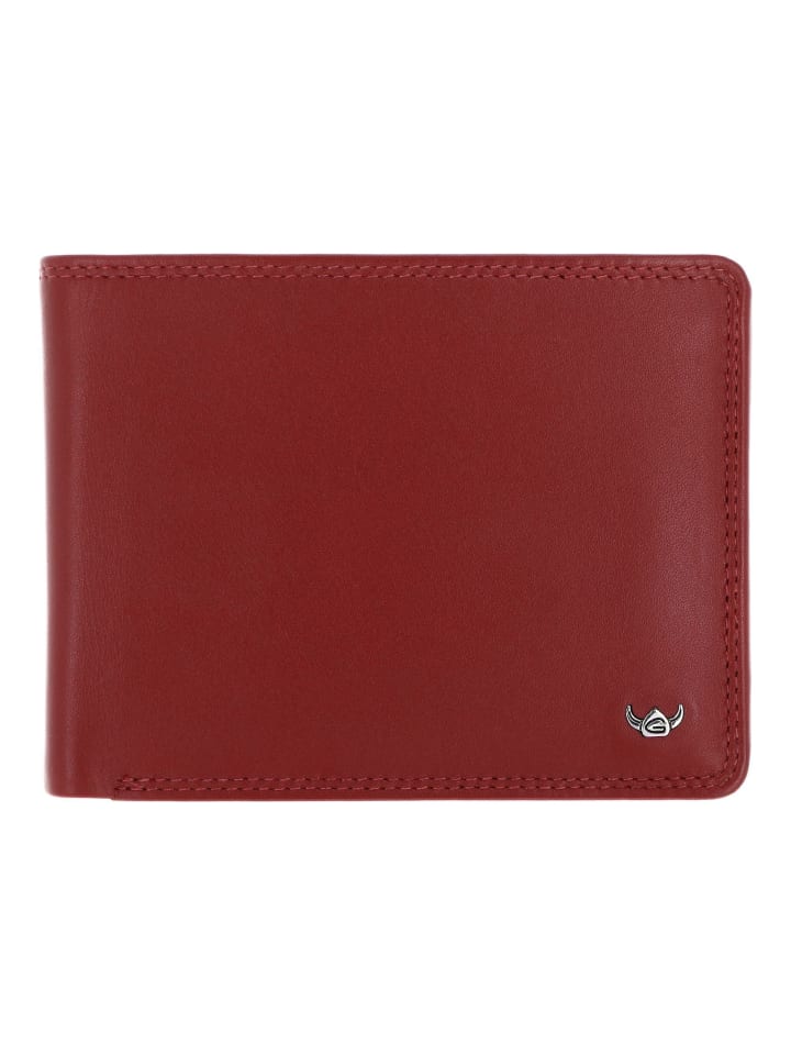 Polo Geldbörse RFID Schutz Leder 12.5 cm rot