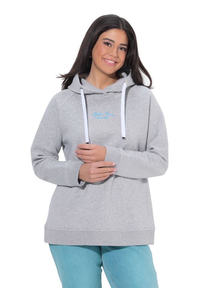 Sweatshirt in hellgrau mélange