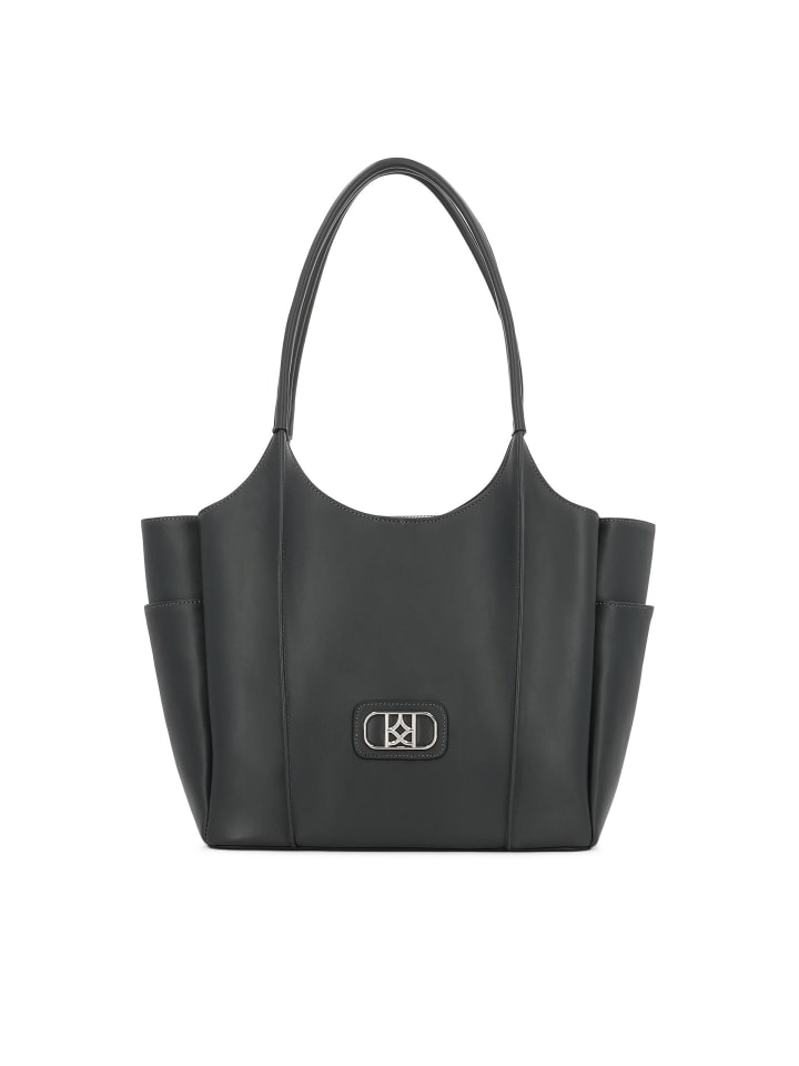 Schultertaschen in Grau