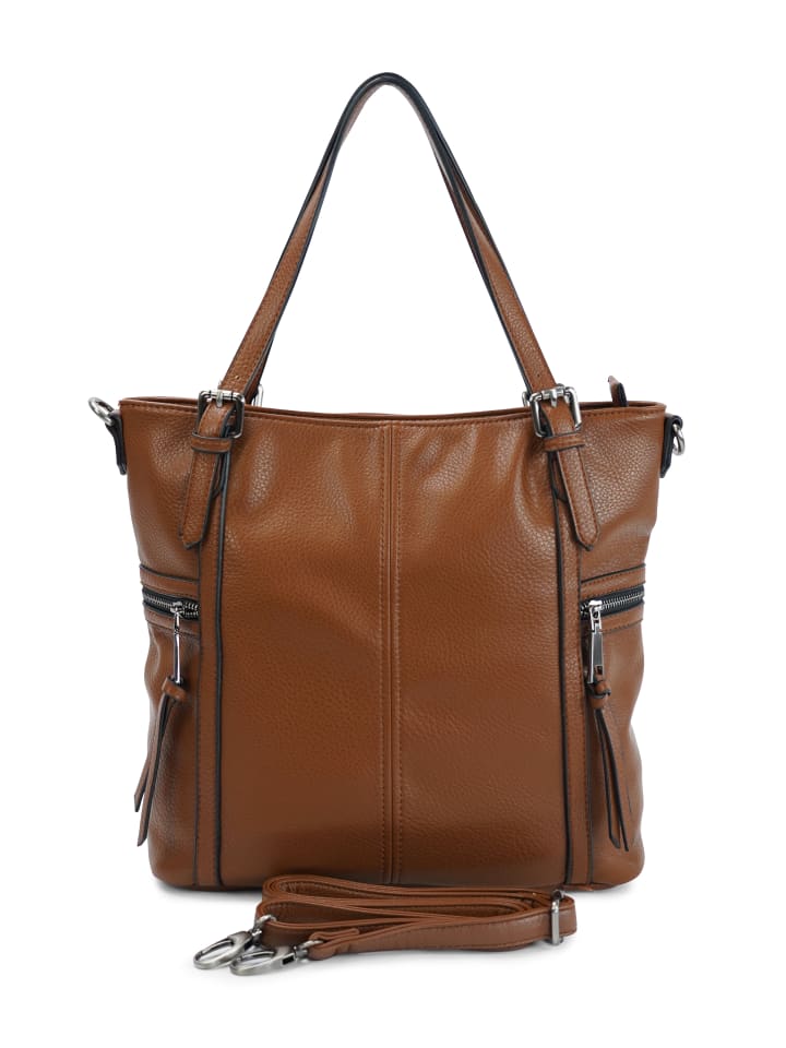 Schultertasche TALIA in autumn cognac