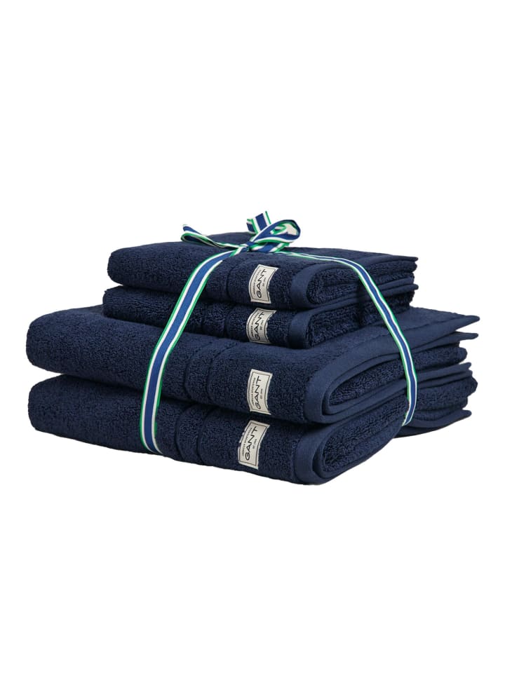 Handtuch 4er Pack in Marine
