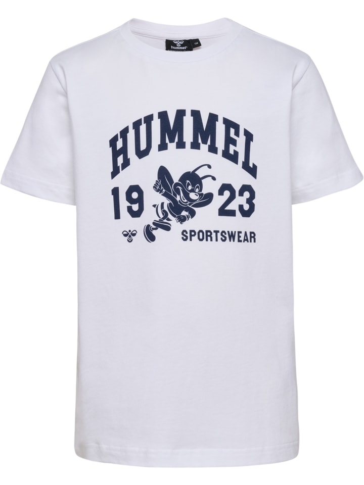 T-Shirt Hmlprint Kinder in BRIGHT WHITE