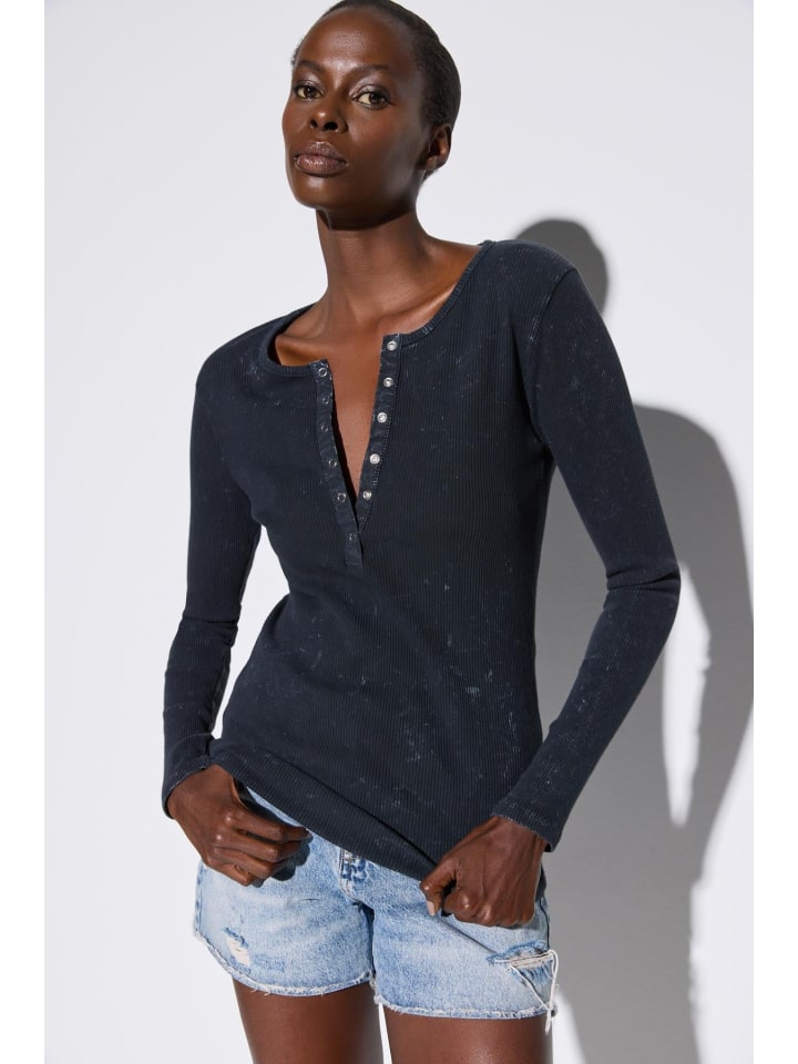 Blouse in Anthrazit