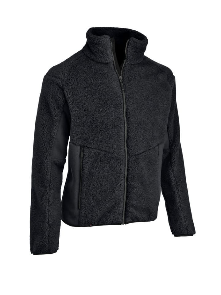 Fleecejacke in schwarz