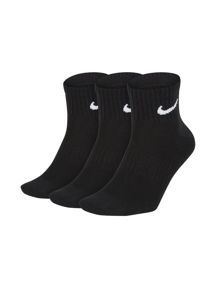 Socken 3er Pack in Schwarz