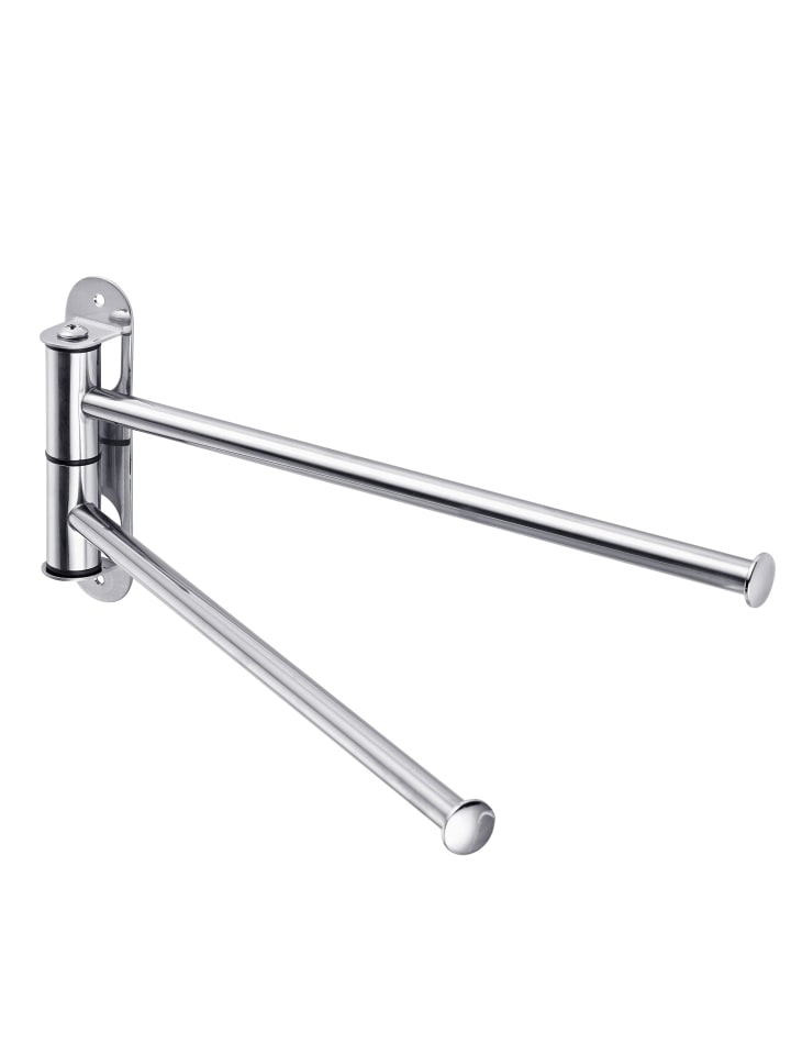 Wand-Handtuchhalter in Silber - (B)32,5 x (H)14 x (T)3 cm