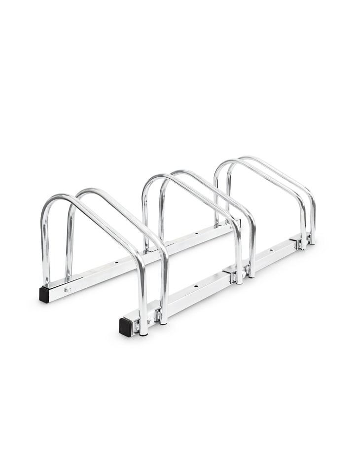 4 x Fahrradständer in Silber - (B)73 x (H)26 x (T)32 cm