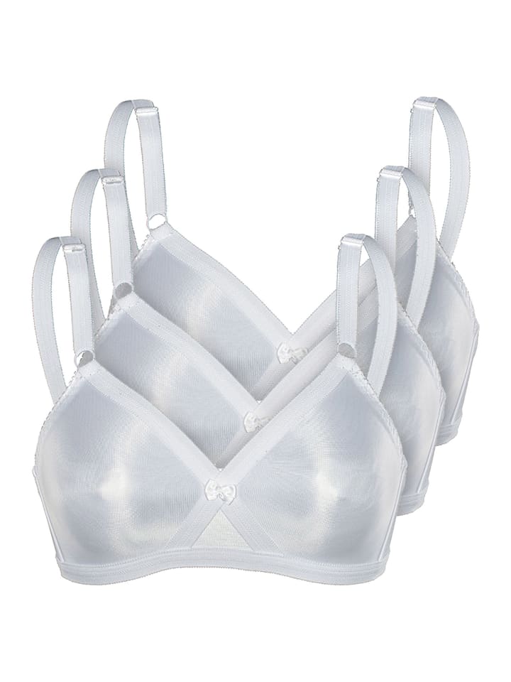 3er Pack Soft-BH in weiss