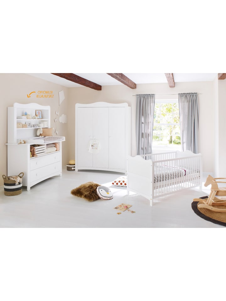 Kinderzimmer-Set Florentina extrabreit groß inkl. extrabreitem Regalaufsatz…