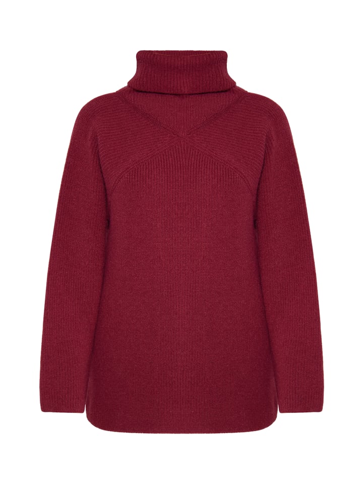 Damen Pullover in Dunkelkirschrot