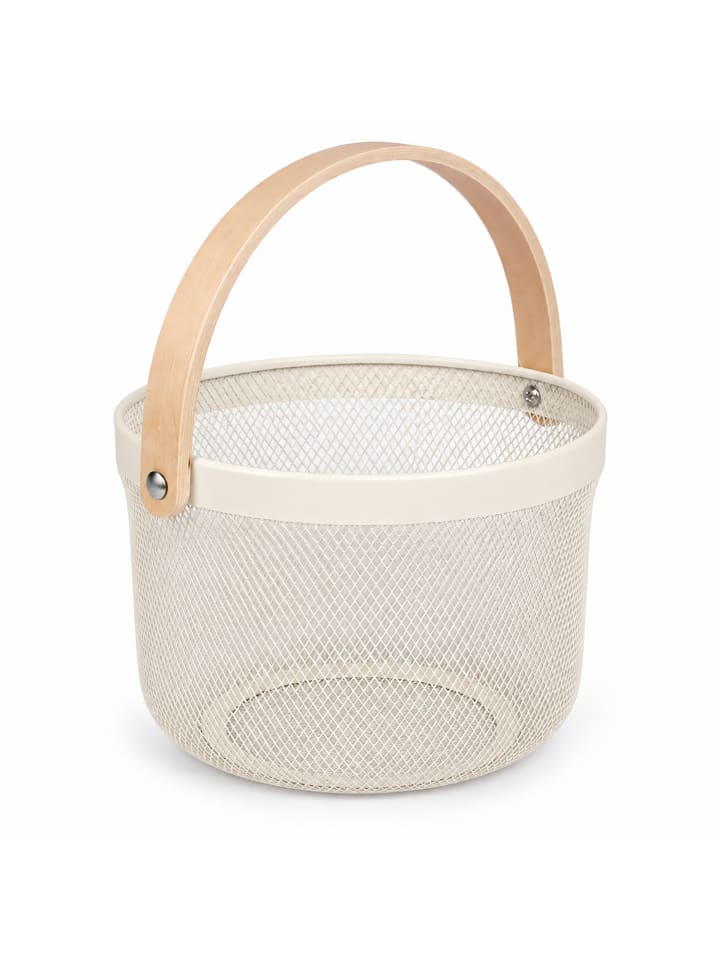 Drahtkorb in Creme