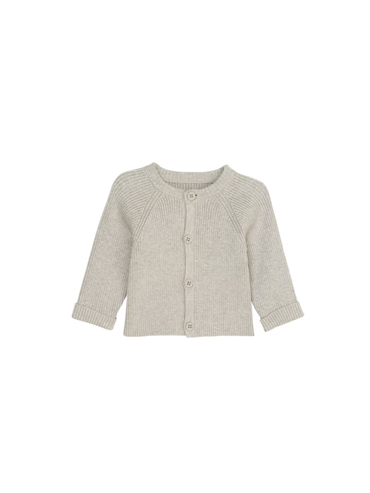 UNISEX-BABYS Cardigan in Greige Mel.
