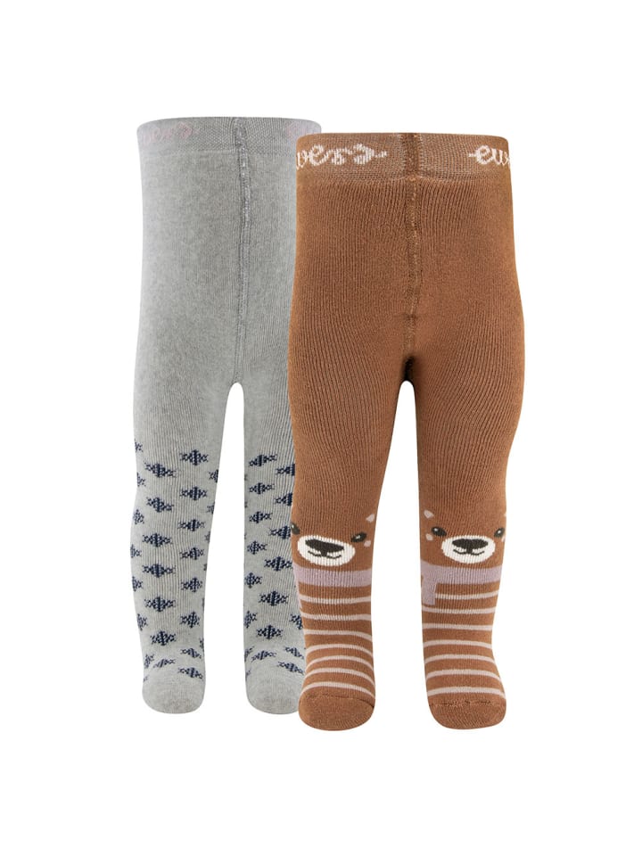 2er-Set Thermo Strumpfhose 2er Pack Polarfuchs in bunt