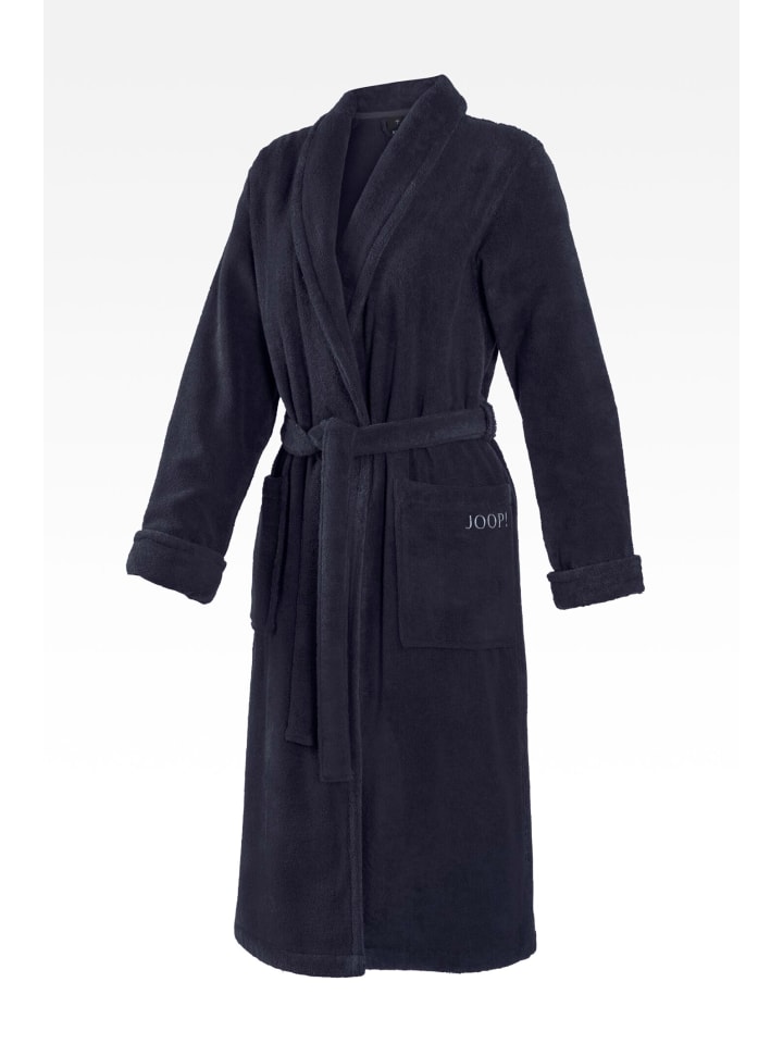 JOOP! BADEMANTEL Damen-Schalkragen 40/42, Blau