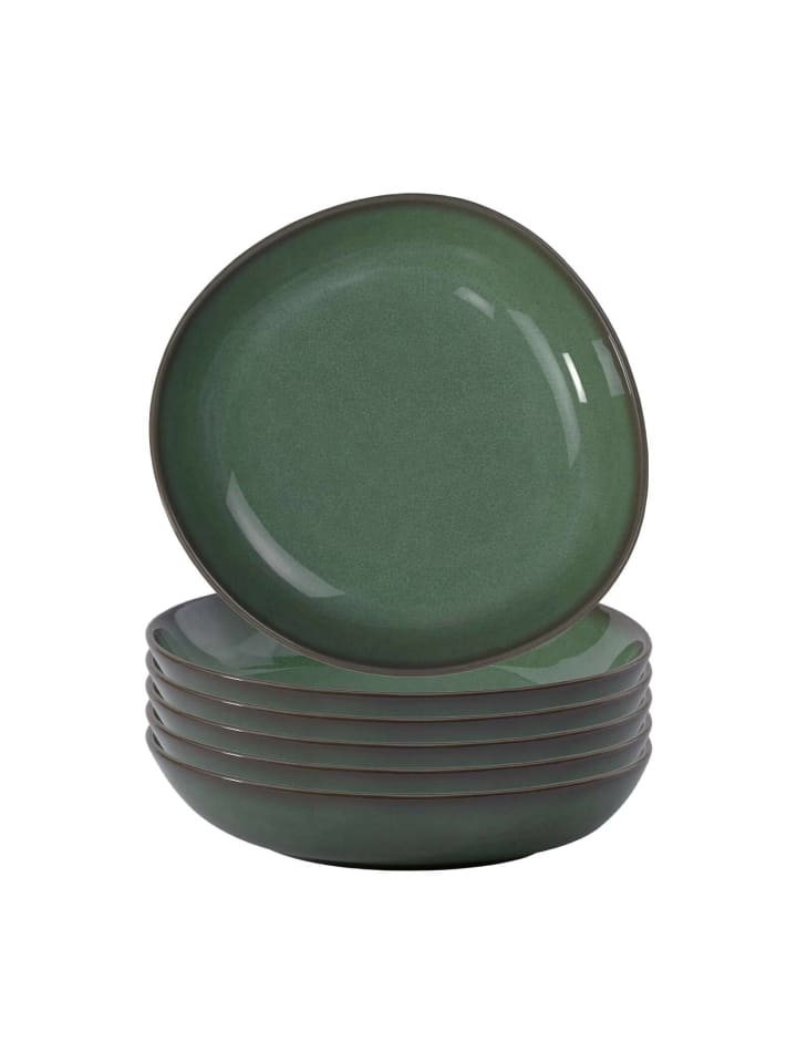6er Set Schalen Lave in ø 21 cm in Vert