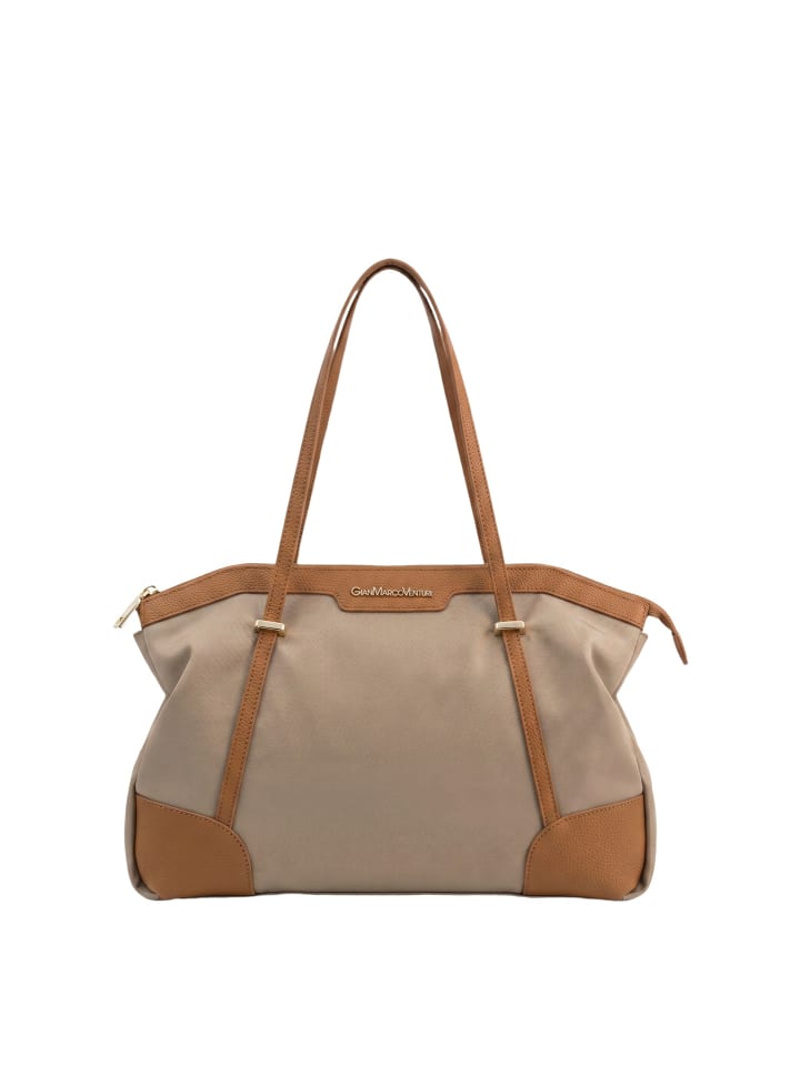 Schultertasche in BEIGE