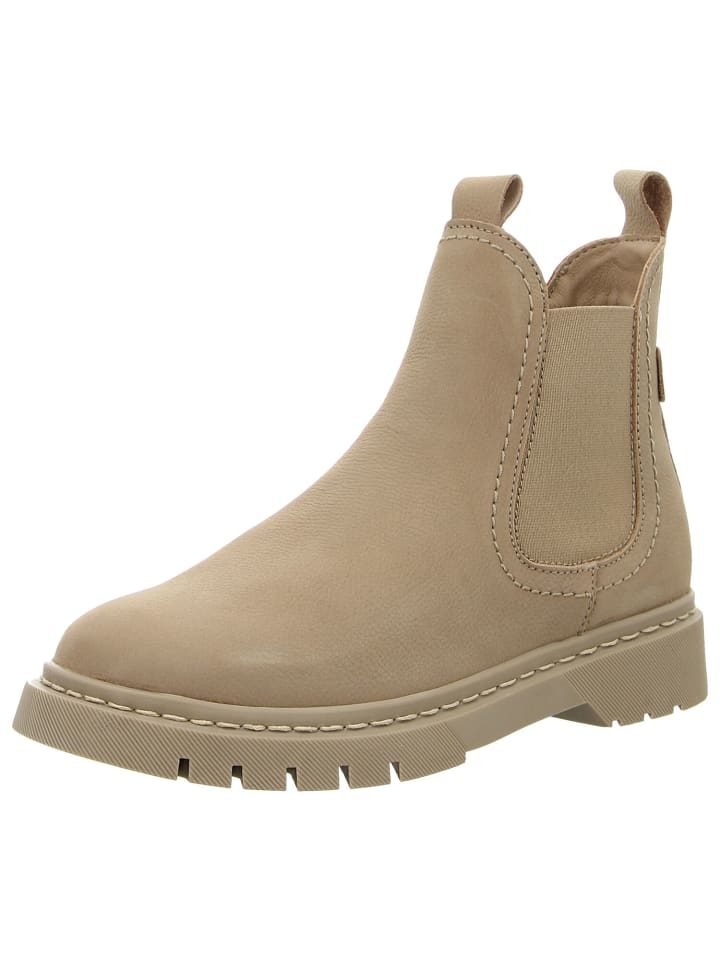 Chelseaboots in Beige Nubuc