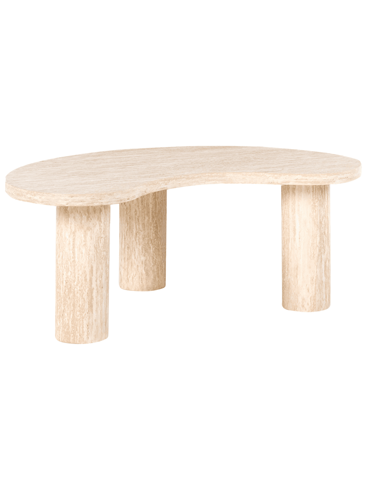 Couchtisch NOMA in Beige - (W) 90 x (H) 35 x (L) 52 cm
